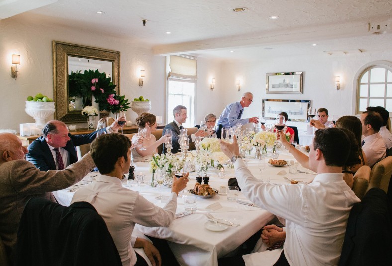 Celebration in the Sophie Room at Auberge du Pommier