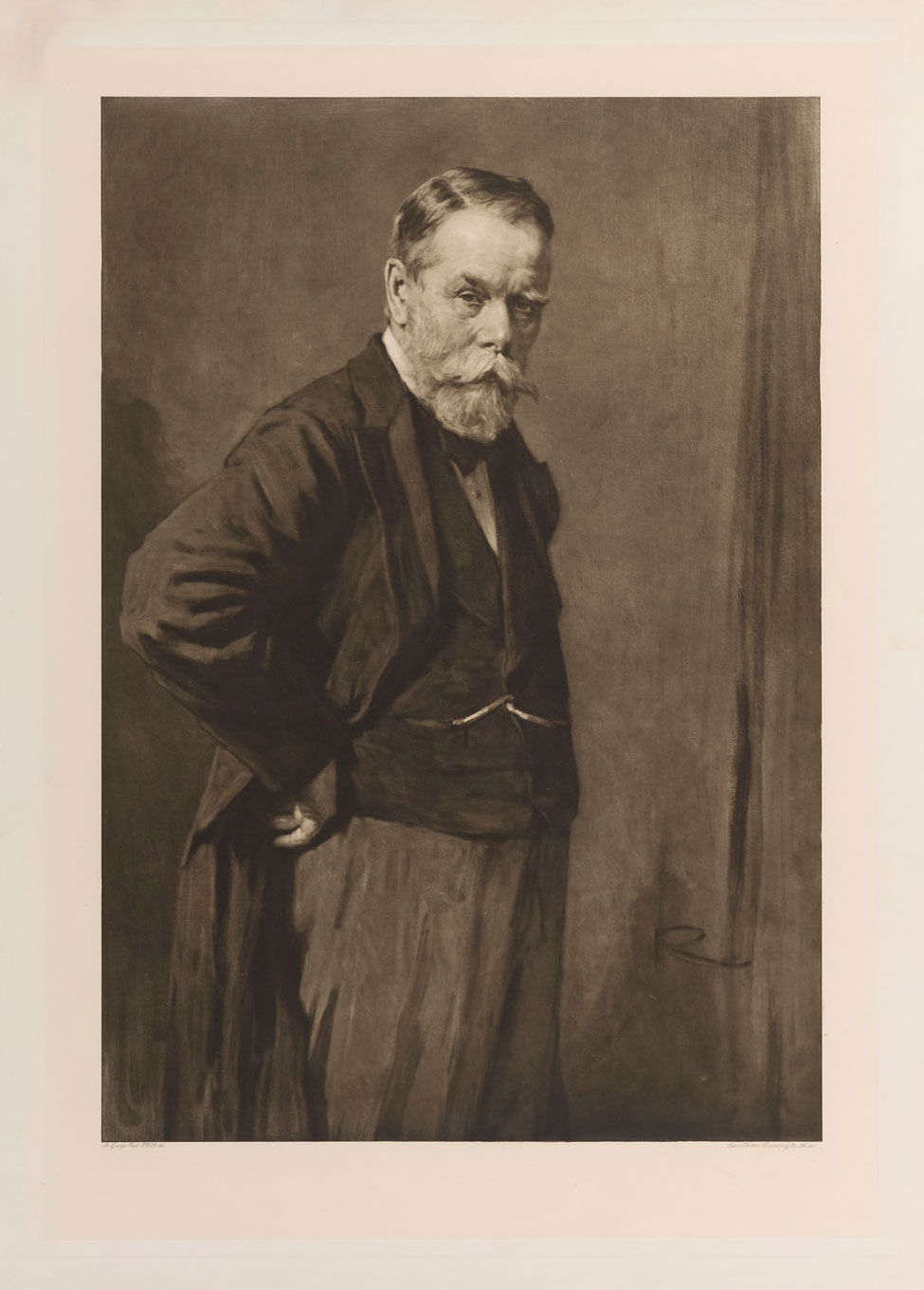 a portrait of a man in a suit and tie