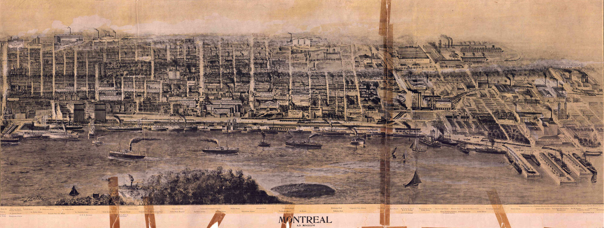 a drawing of a city with lots of tall buildings