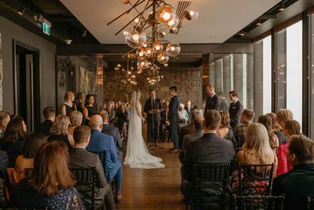 Courtney & Matt's Wedding at Canoe in Toronto