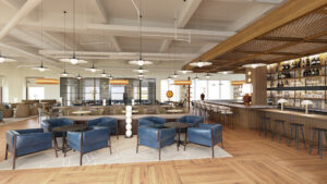The southern portion of Scotia Plaza’s 68th floor featuring an exclusive upscale bar and café for tenants. (CNW Group/KingSett Capital)