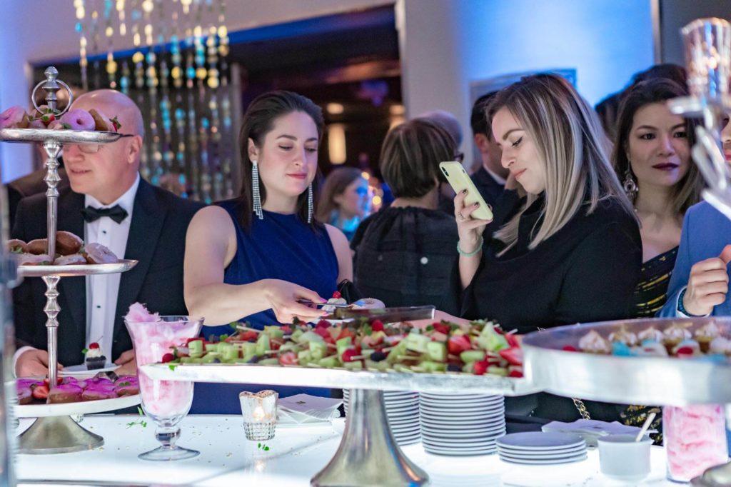 Guests enjoying dessert at The Carlu