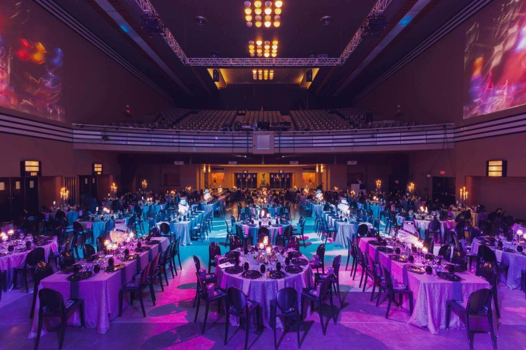 The Concert hall set up for a gala event at The Carlu