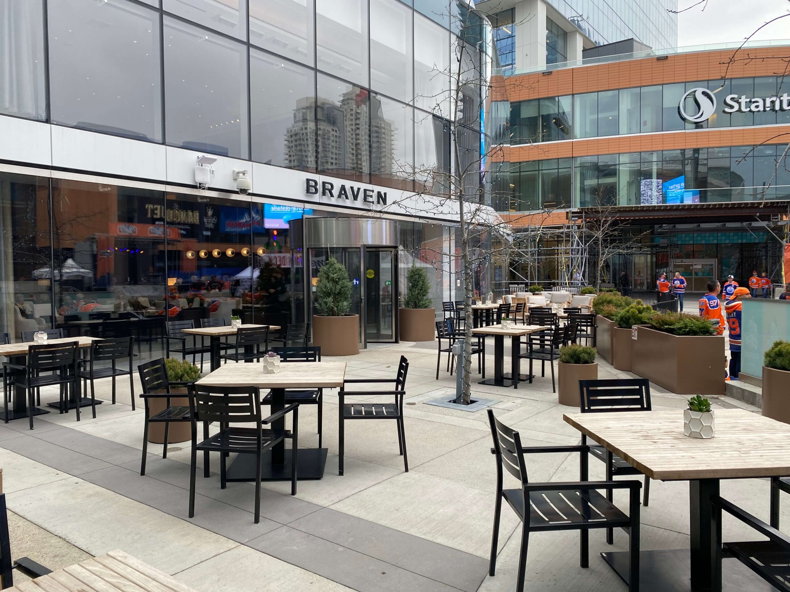 Patio Open Braven Restaurant Downtown Edmonton